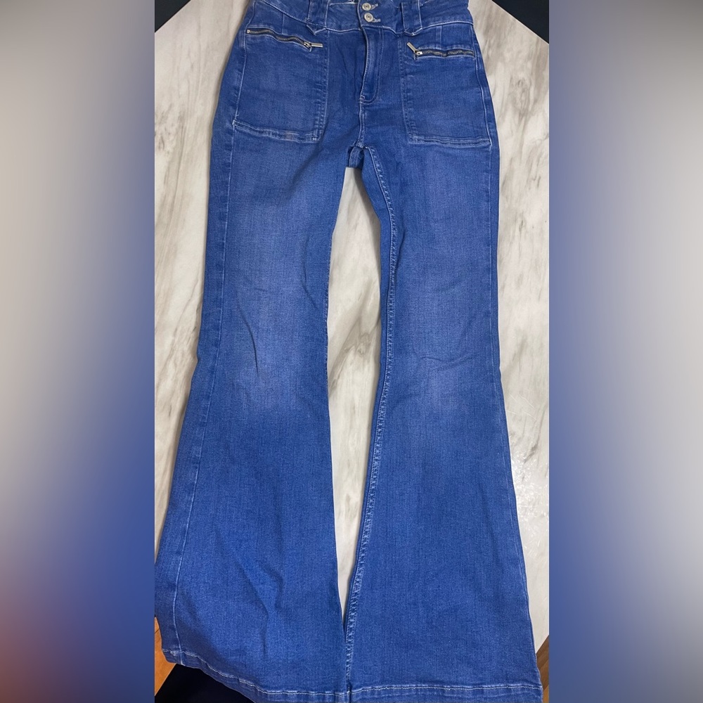 Free people stretch flare jeans 27 - Picture 7 of 16